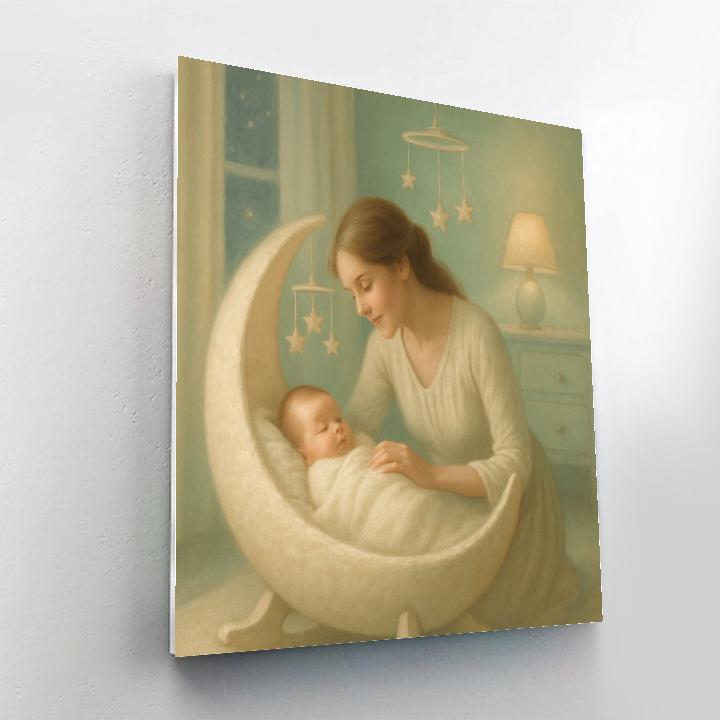 Cradle Of Stars Nursery painting number kit