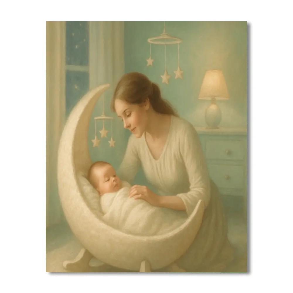 Cradle Of Stars Nursery painting number kit
