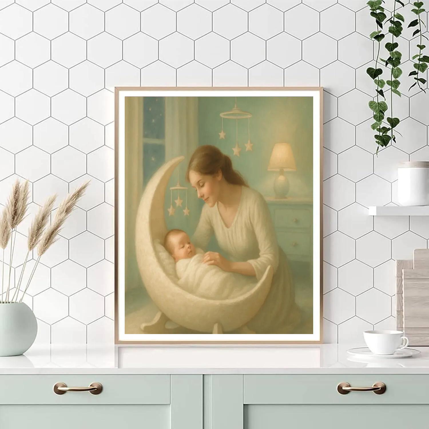 Cradle Of Stars Nursery painting number kit