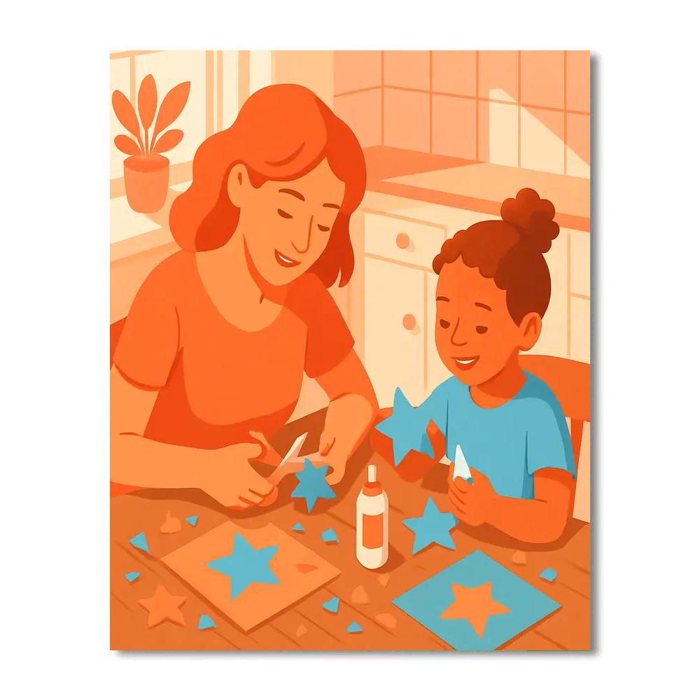 Cosmic Craft Morning Painting by numbers kit