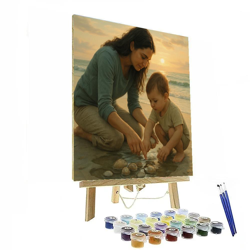 Tidal Teaching By The Sea Number painting