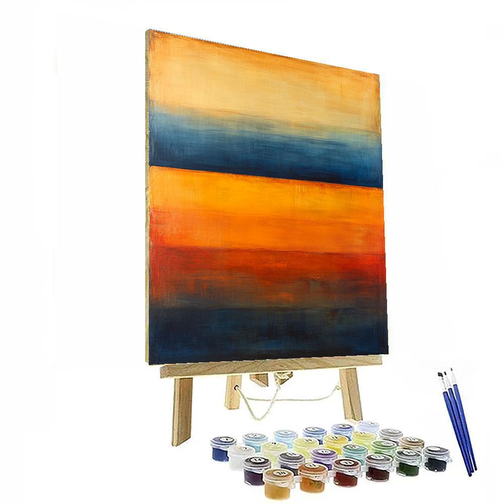 Rothko Inspired Emotional Horizon Number painting