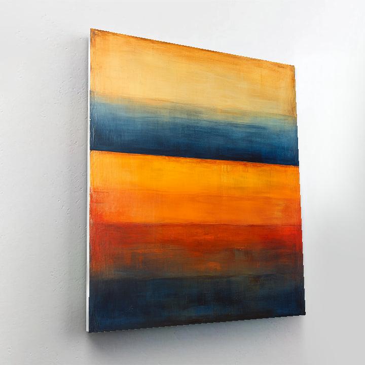 Rothko Inspired Emotional Horizon Number painting