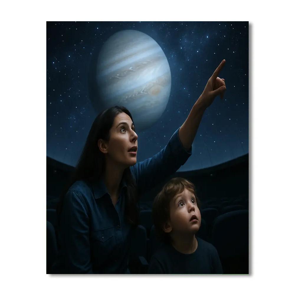 Planetarium Wonders Visit Painting by numbers kit