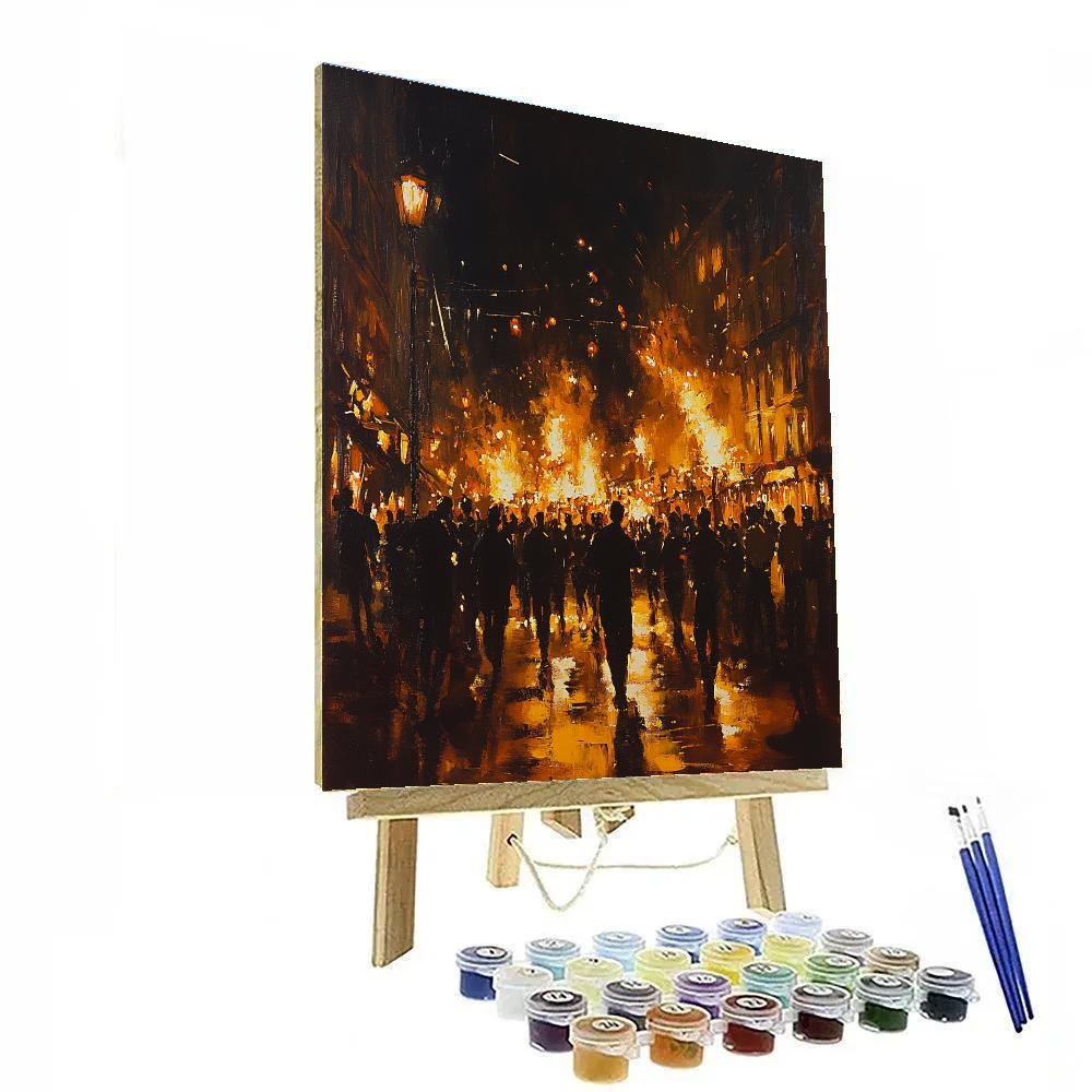 Goya Inspired Night Of Festivities DIY paint by numbers