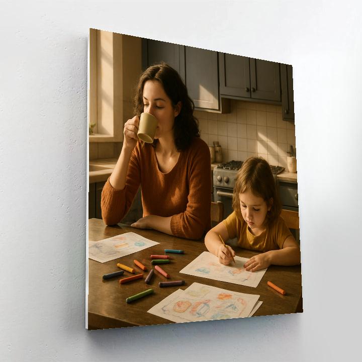 Meteoric Morning Coffee And Drawing Paint by numbers kits