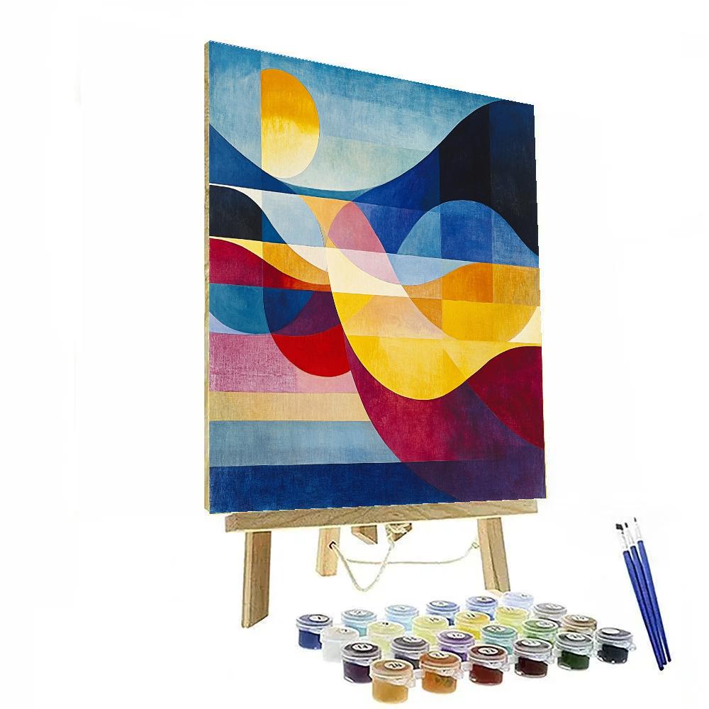 Kandinsky Inspired Abstract Symphony painting number kit