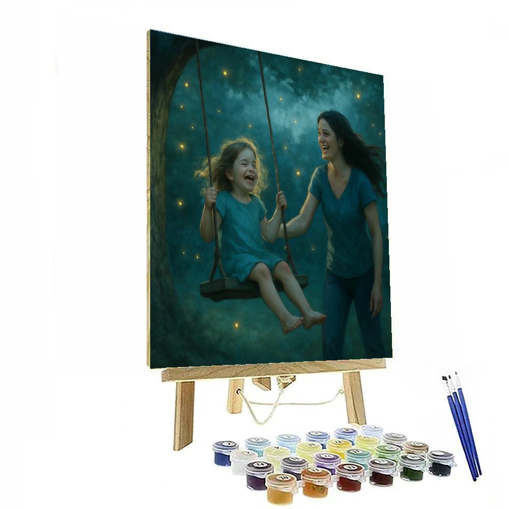 Deep Space Garden Swing Painting by numbers kit