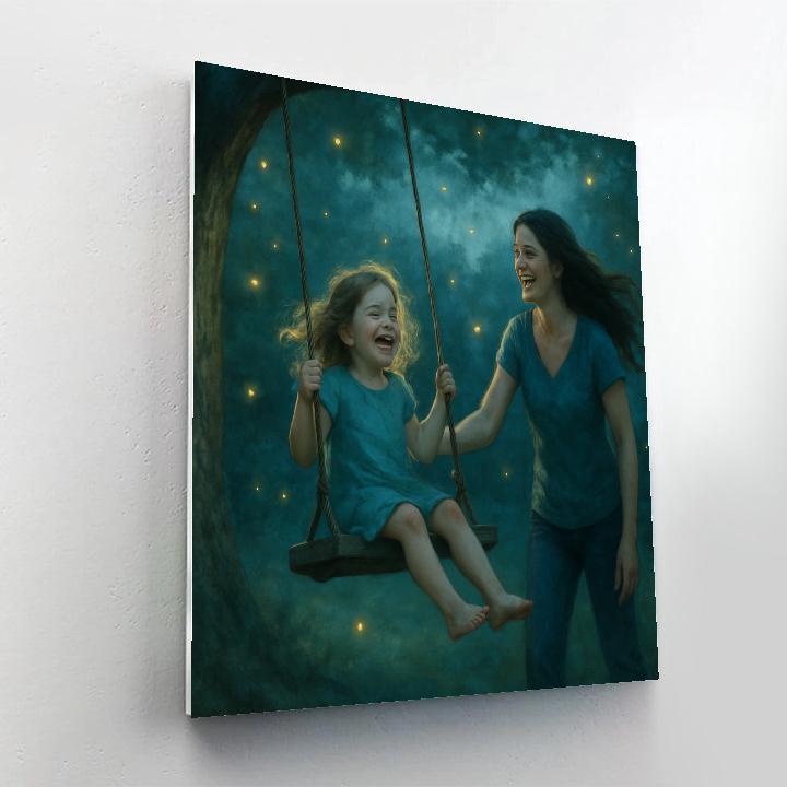 Deep Space Garden Swing Painting by numbers kit