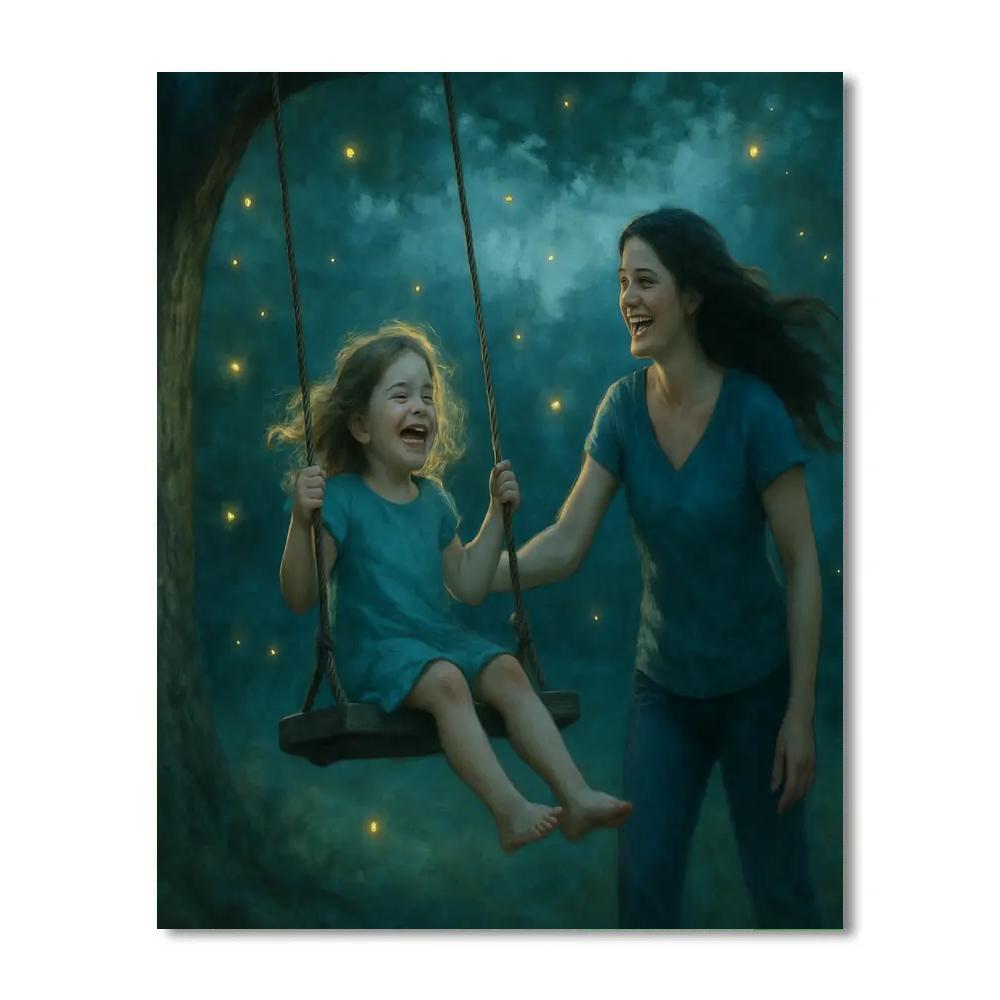 Deep Space Garden Swing Painting by numbers kit