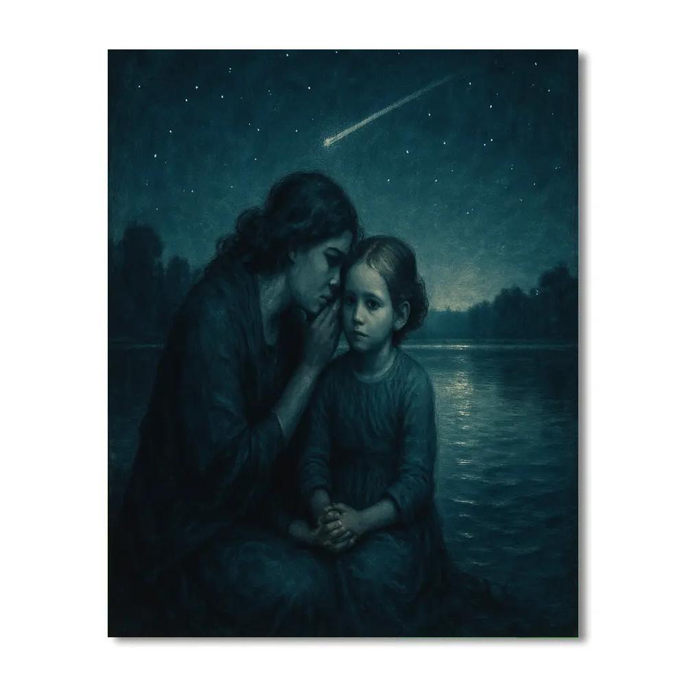 Shooting Star Promise Number painting