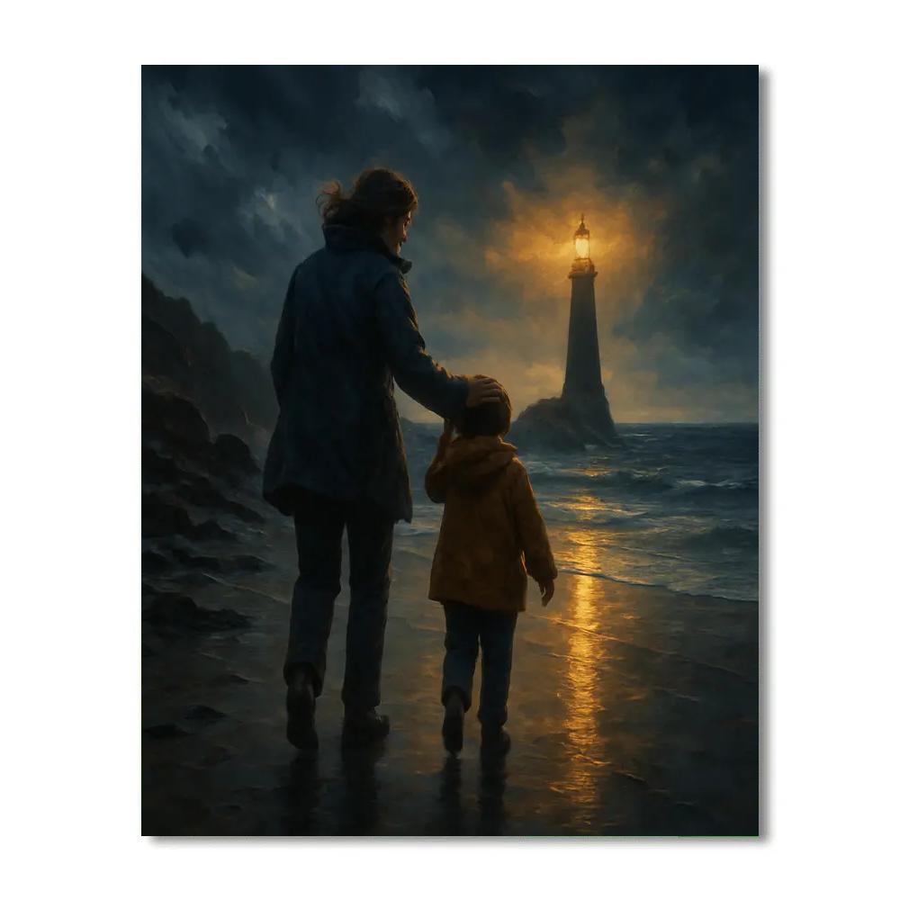 Lighthouse Guidance Walk paint by number