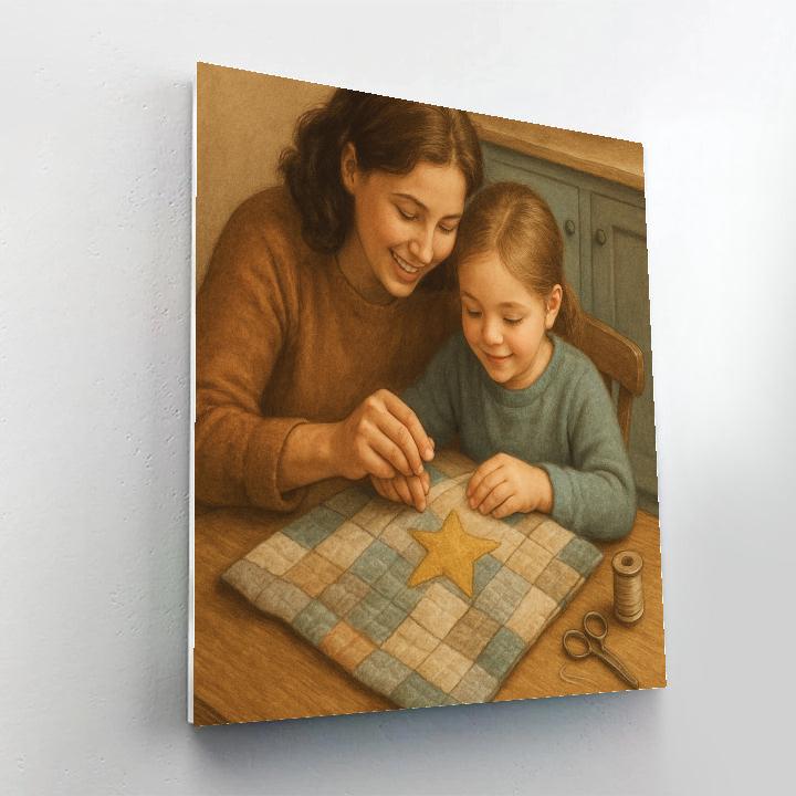 Stellar Sewing Circle Number painting