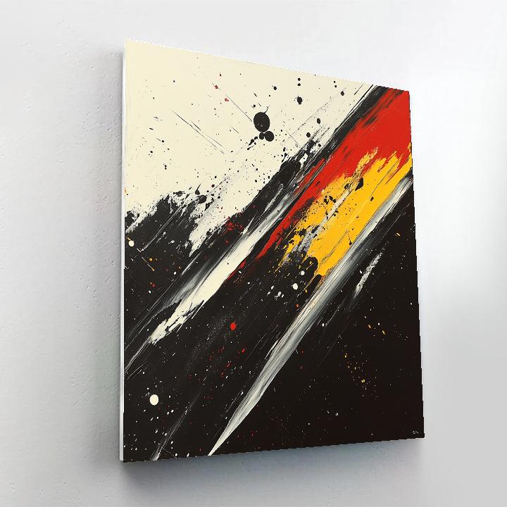 Pollock Inspired Racing Energy Paint by numbers kits
