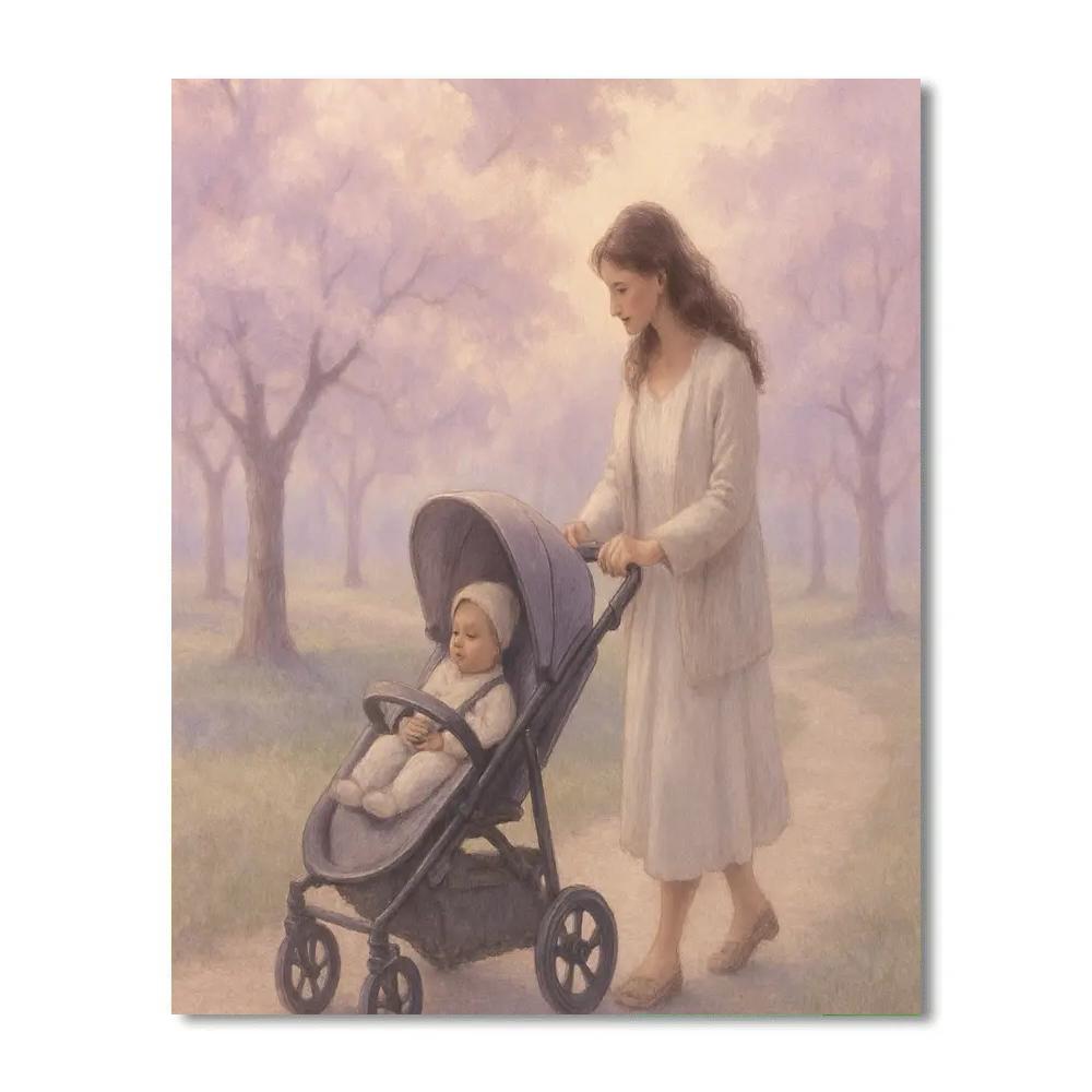 Nebula Nursery Walk DIY paint by numbers