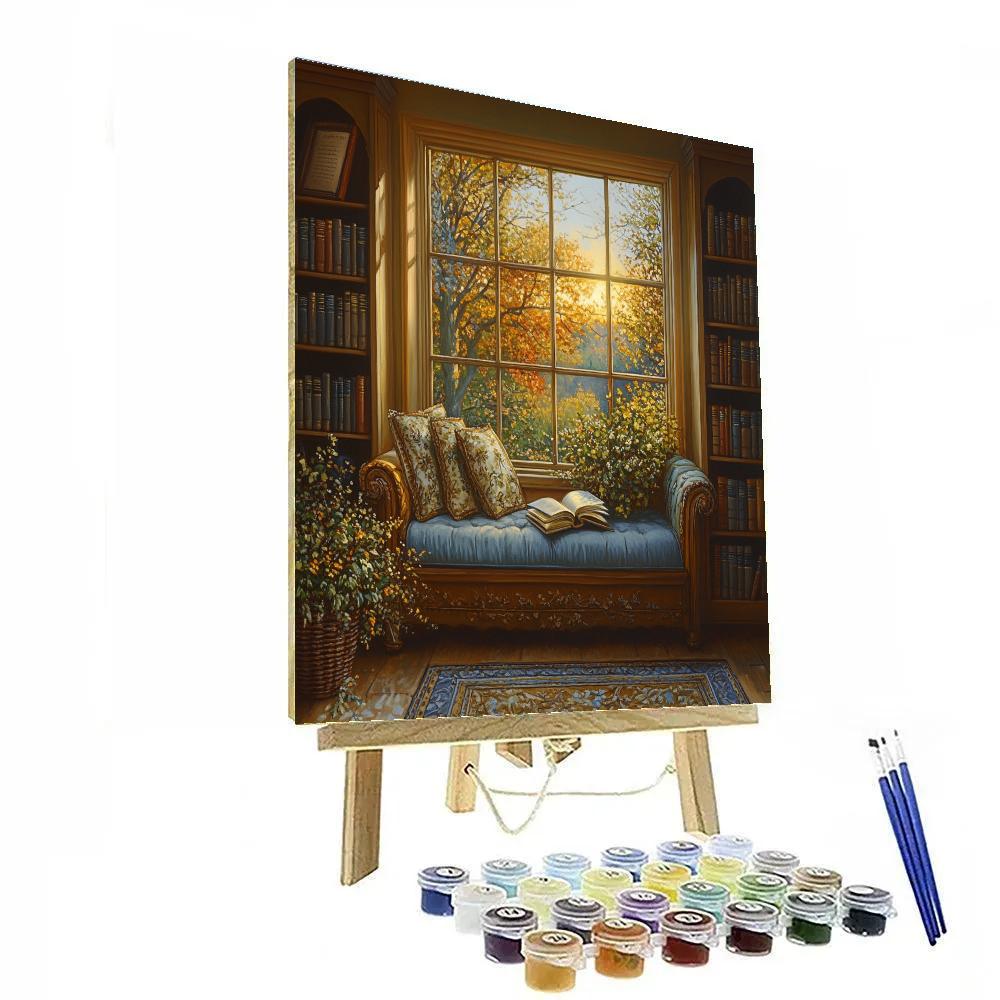 Vermeer Inspired Library Nook Painting by numbers kit
