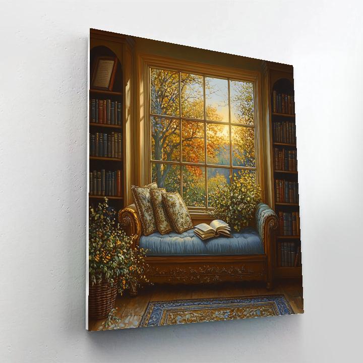 Vermeer Inspired Library Nook Painting by numbers kit