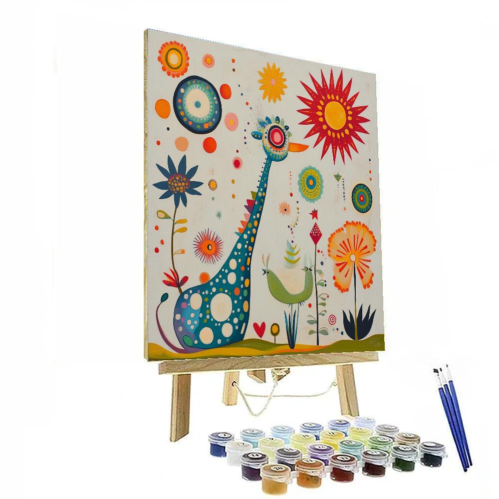 Miro Inspired Circus Of Planets paint by color