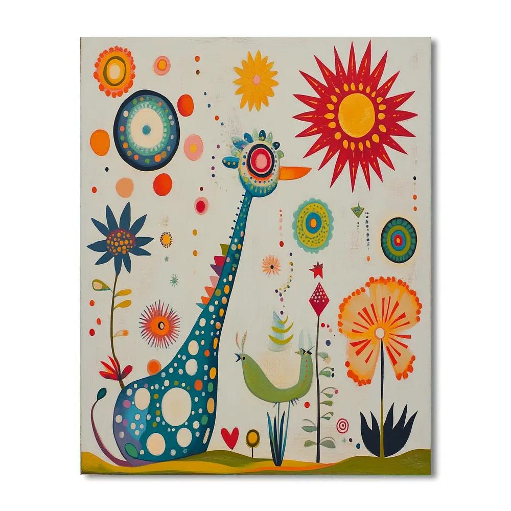 Miro Inspired Circus Of Planets paint by color
