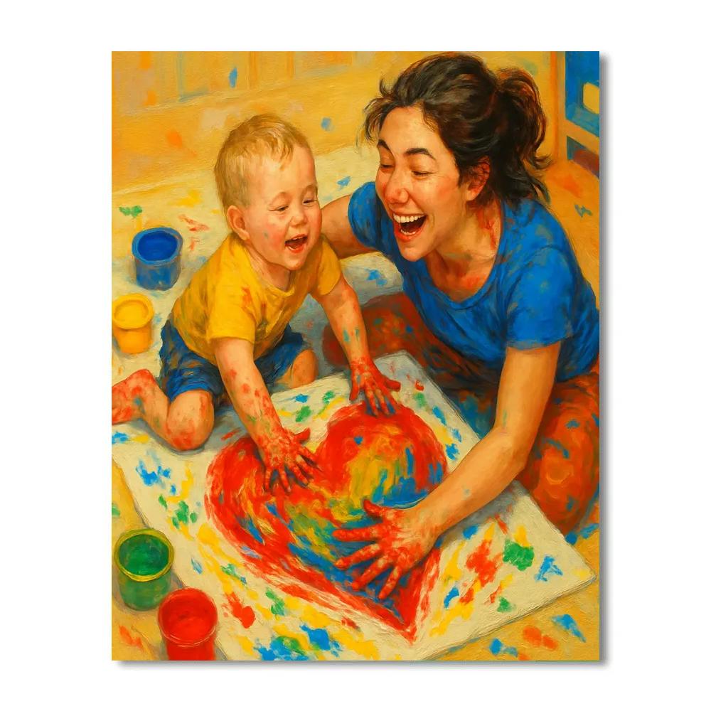 Orbit Of Fingers Painting painting number kit