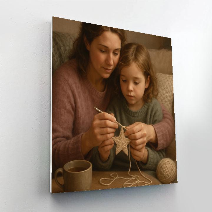 Stellar Crochet Circle paint by numbers
