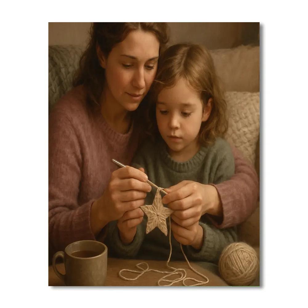 Stellar Crochet Circle paint by numbers