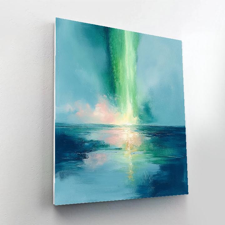 William Turner Inspired Aurora Over Ice Numbered painting kits