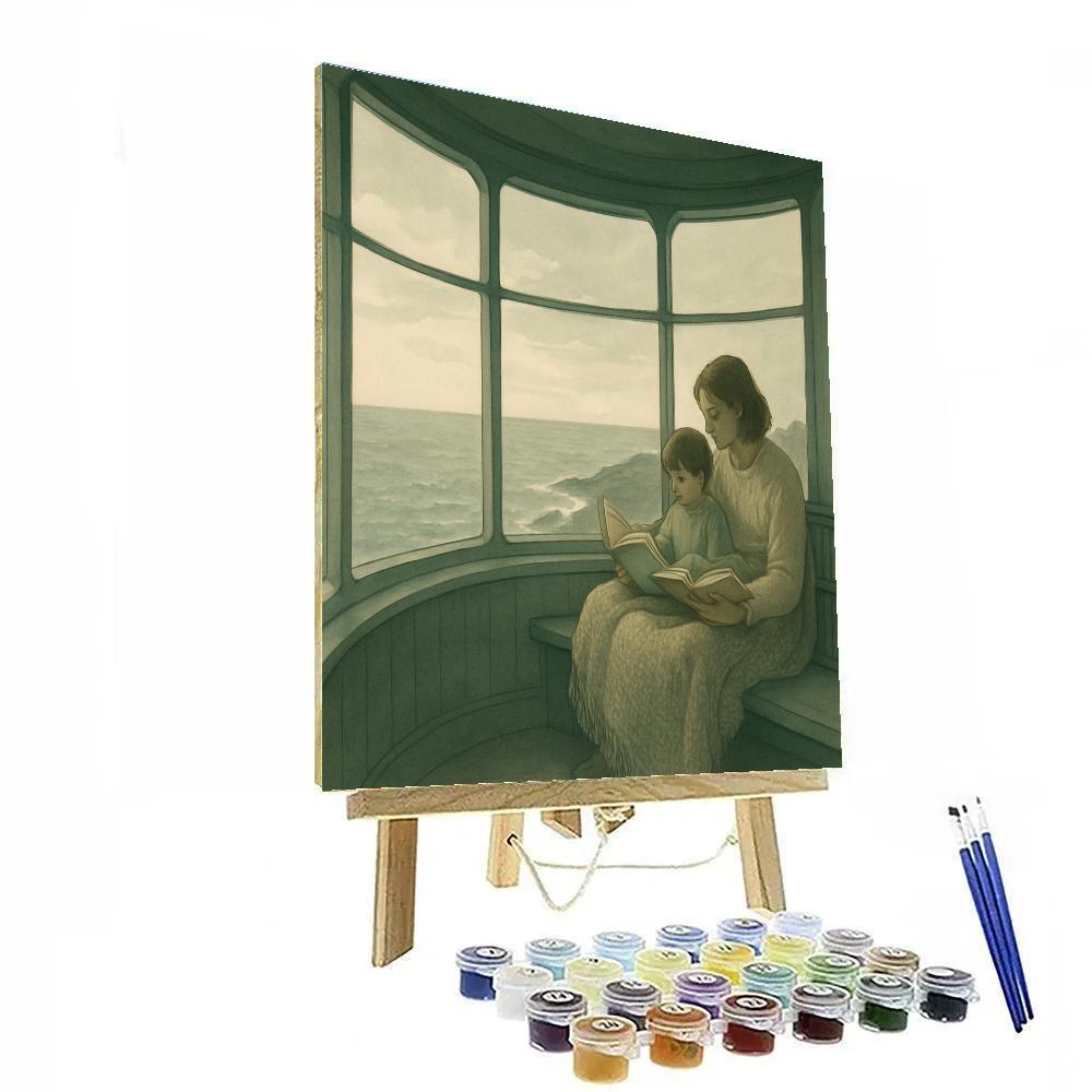 Lighthouse Reading Circle painting number kit