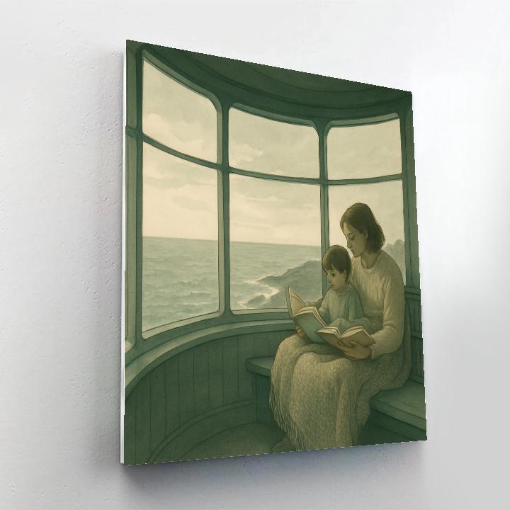 Lighthouse Reading Circle painting number kit