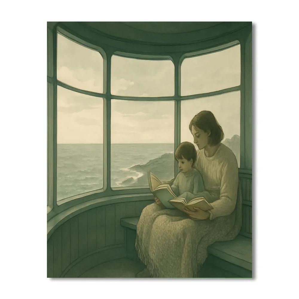 Lighthouse Reading Circle painting number kit