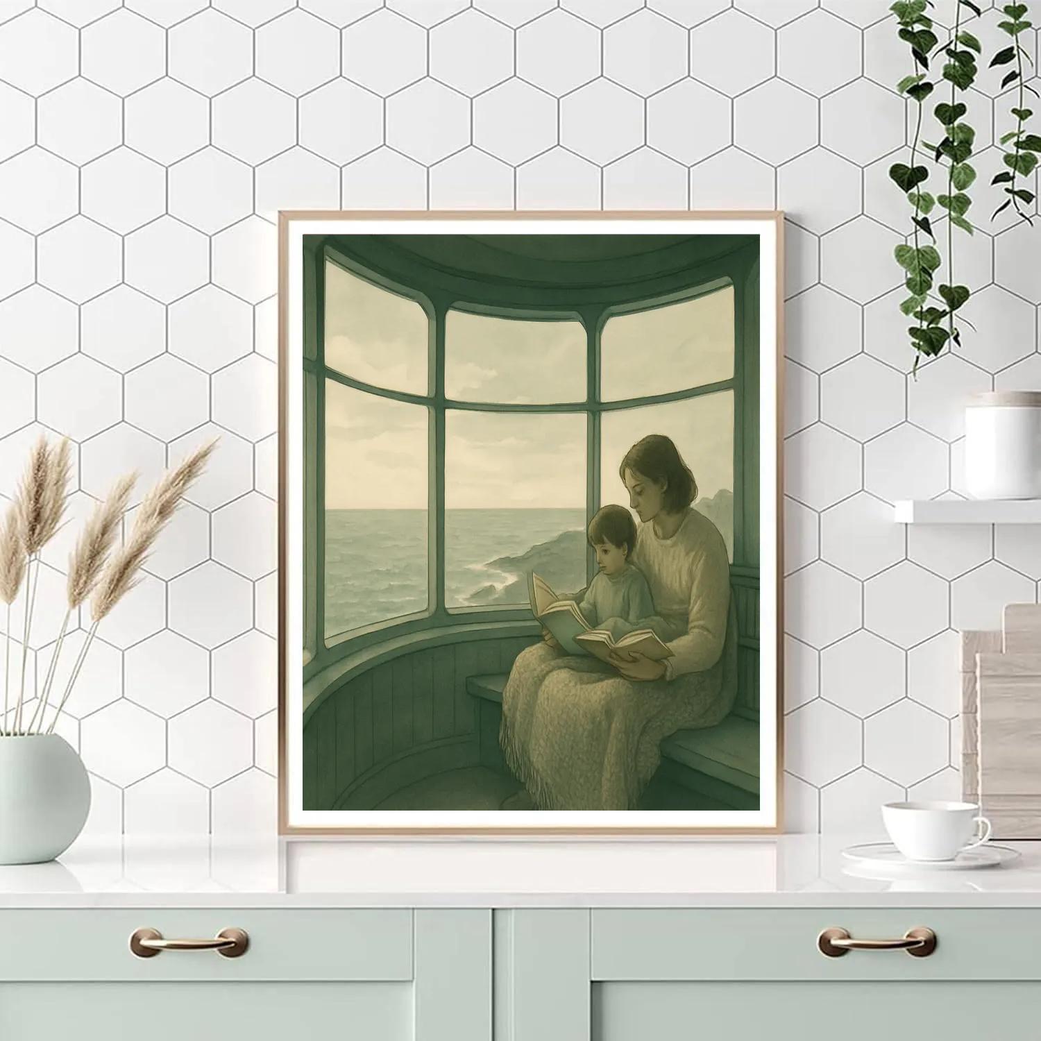 Lighthouse Reading Circle painting number kit