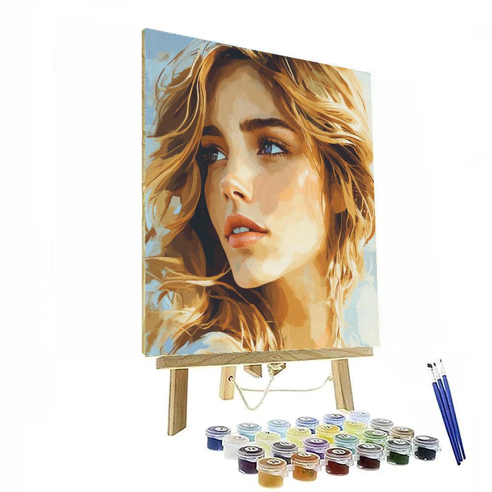Modigliani Inspired Elongated Portrait Numbered painting kits