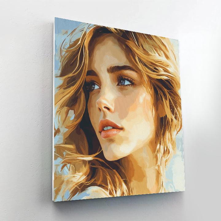 Modigliani Inspired Elongated Portrait Numbered painting kits
