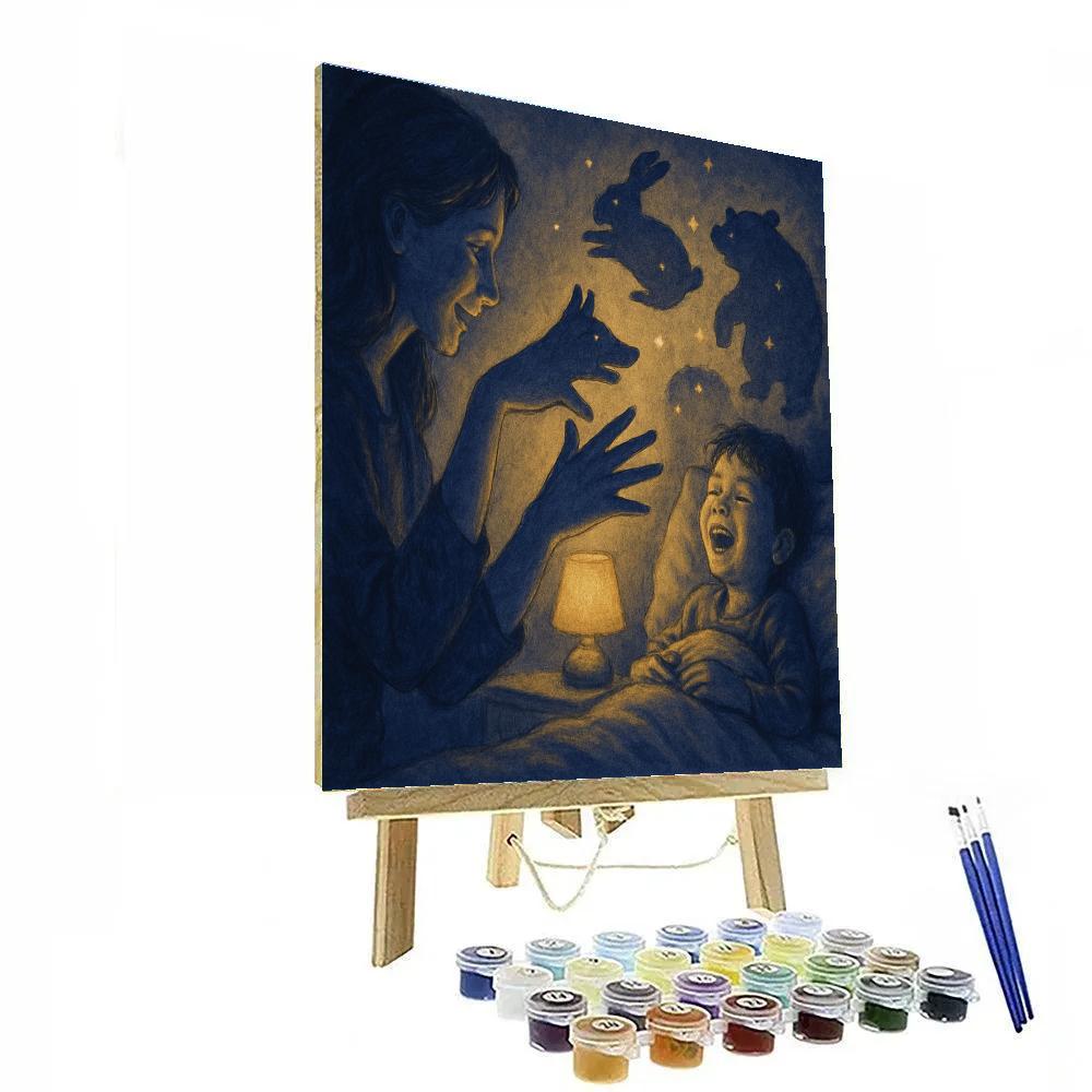 Cosmic Bedtime Shadow Puppets Paint by numbers kits