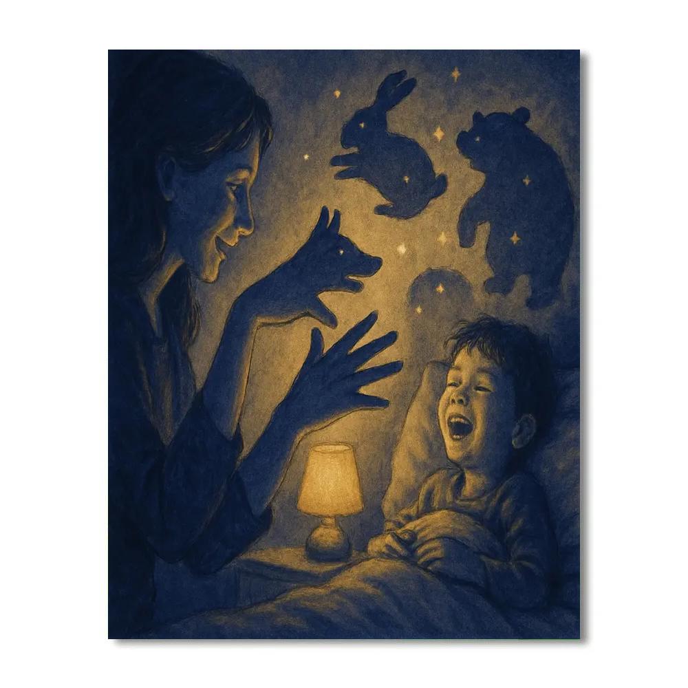 Cosmic Bedtime Shadow Puppets Paint by numbers kits