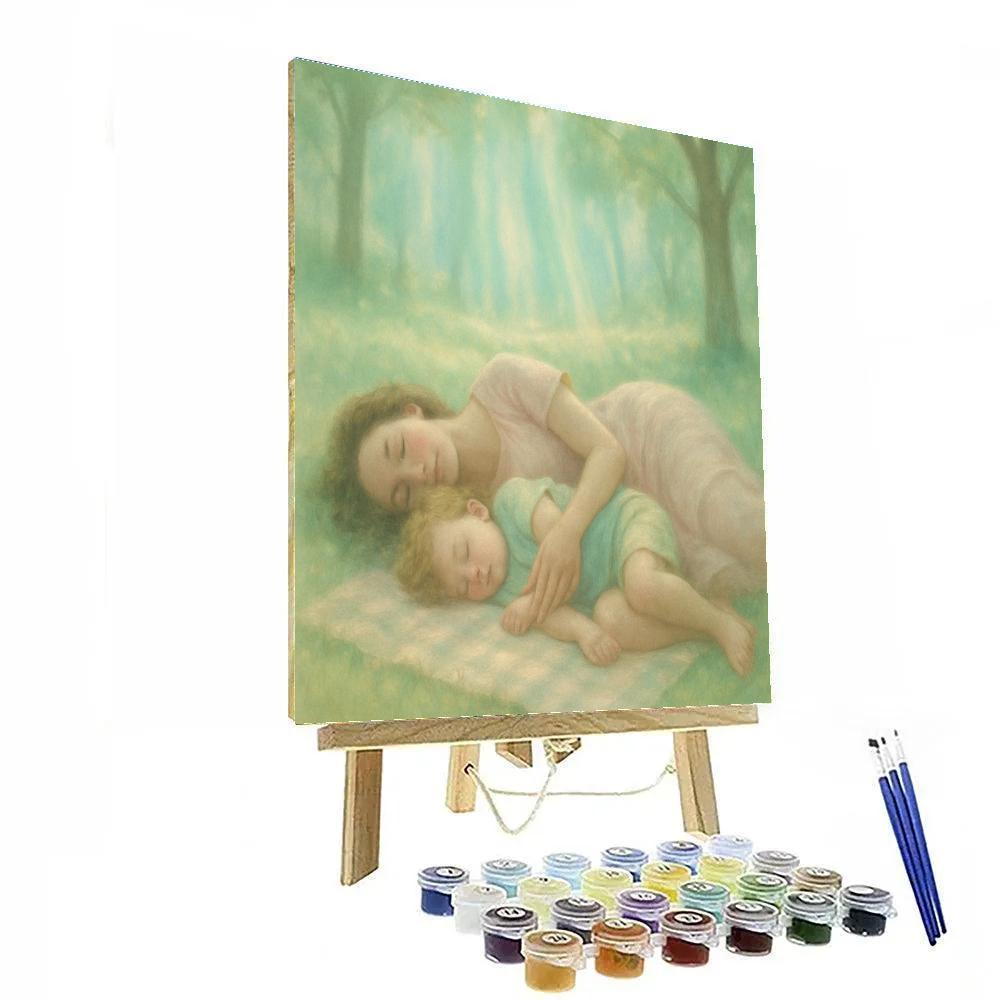 Aurora Picnic Blanket Nap paint by number
