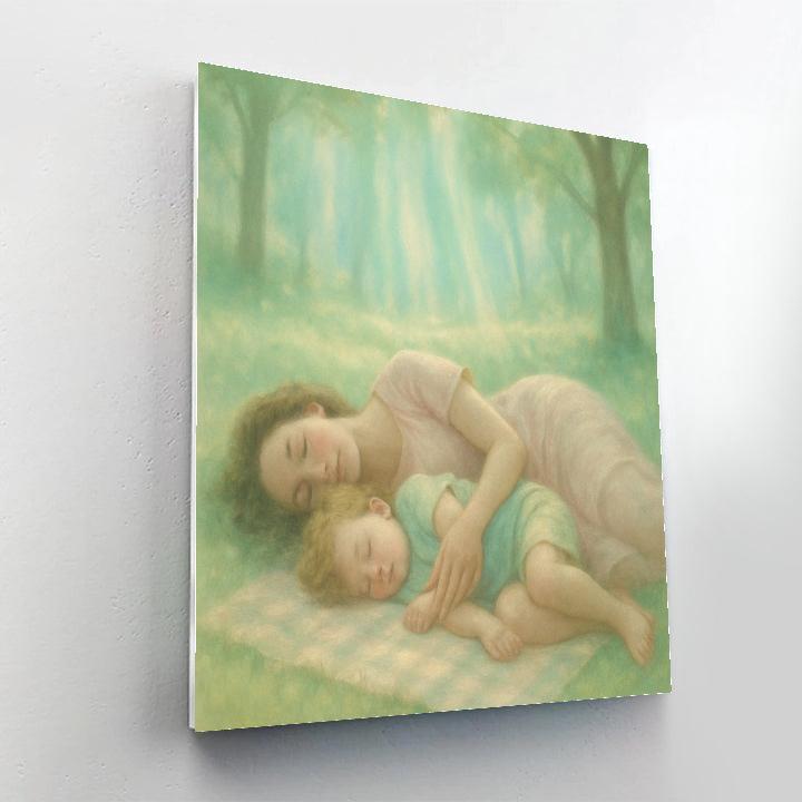 Aurora Picnic Blanket Nap paint by number