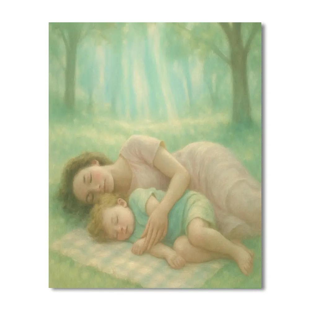 Aurora Picnic Blanket Nap paint by number