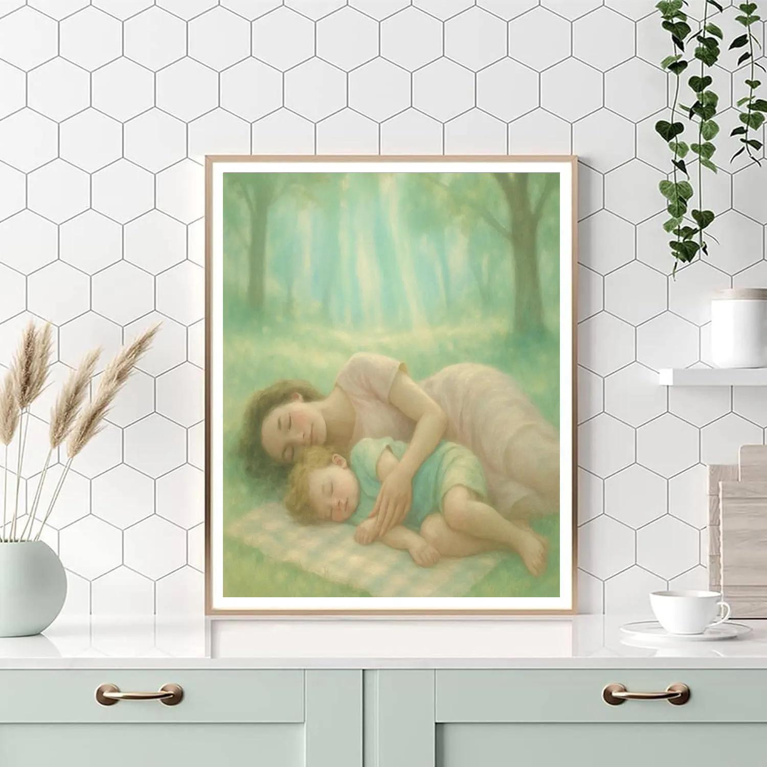 Aurora Picnic Blanket Nap paint by number