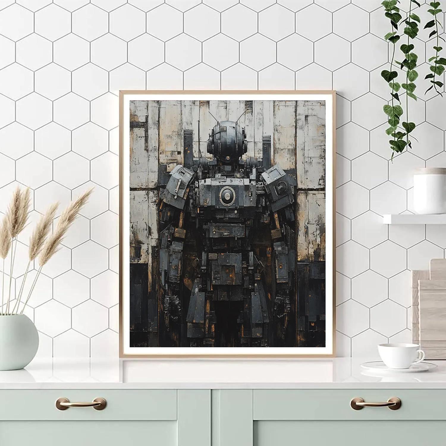 Marcel Duchamp Inspired Mechanical Muse Painting by numbers kit