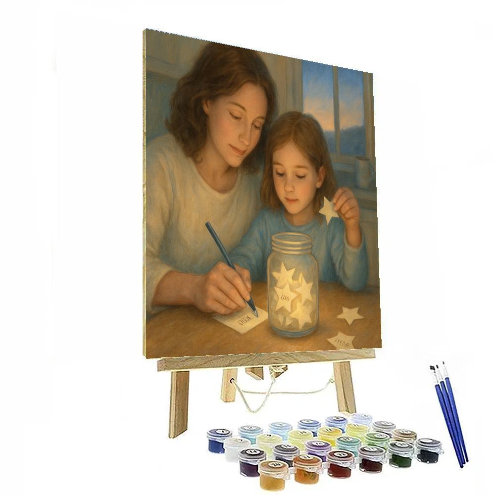 Moon Jar Wishes Paint by numbers kits