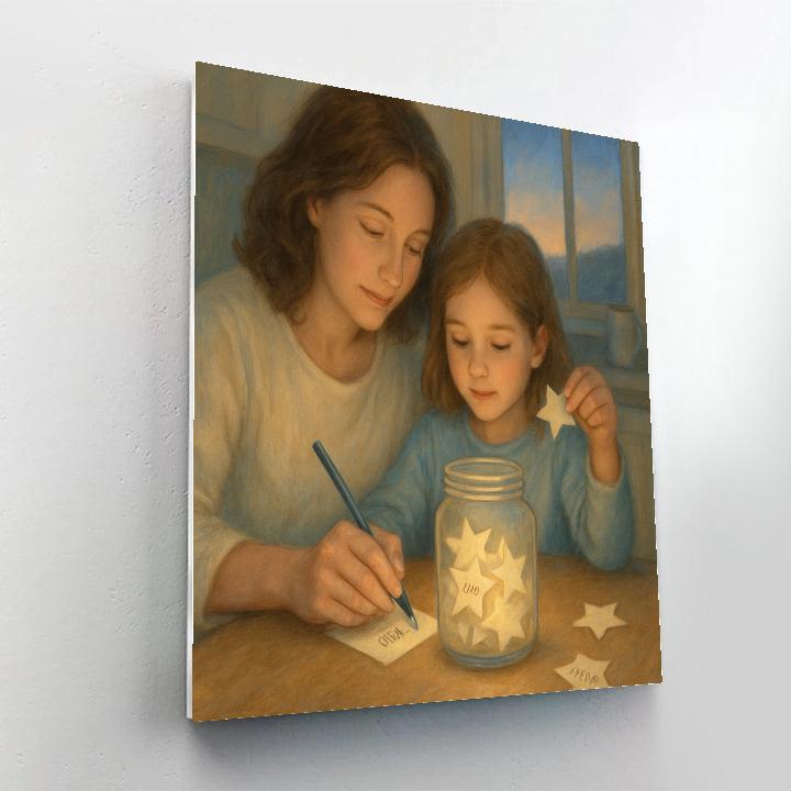 Moon Jar Wishes Paint by numbers kits