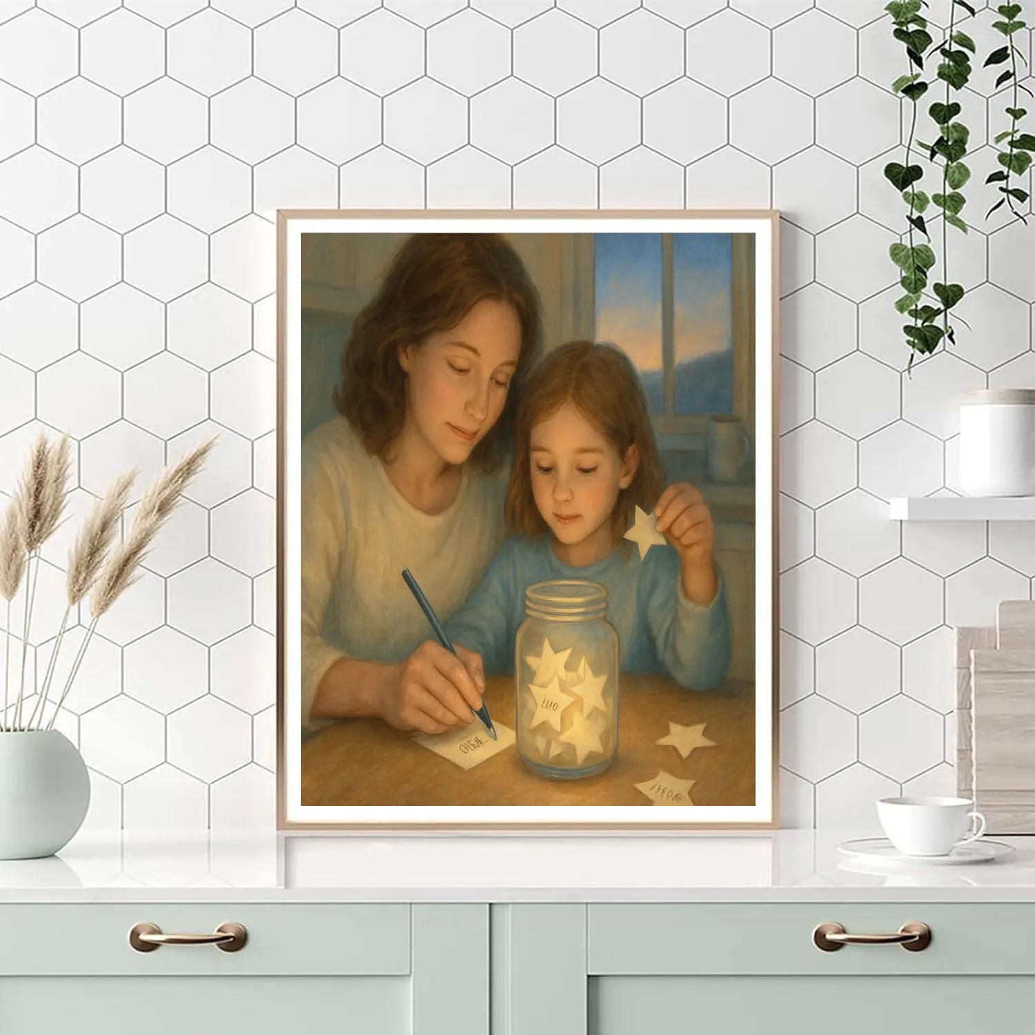 Moon Jar Wishes Paint by numbers kits