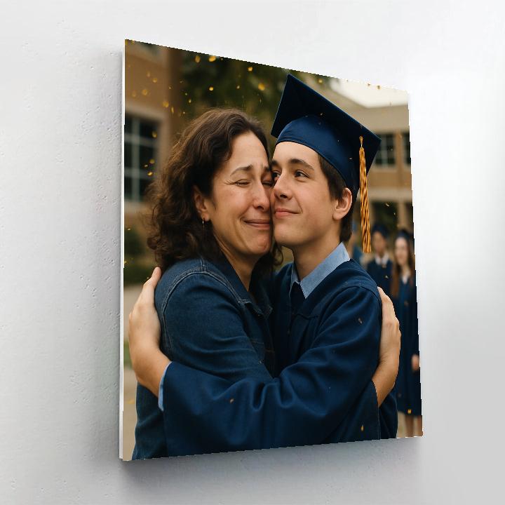 Stellar Graduation Hug DIY paint by numbers