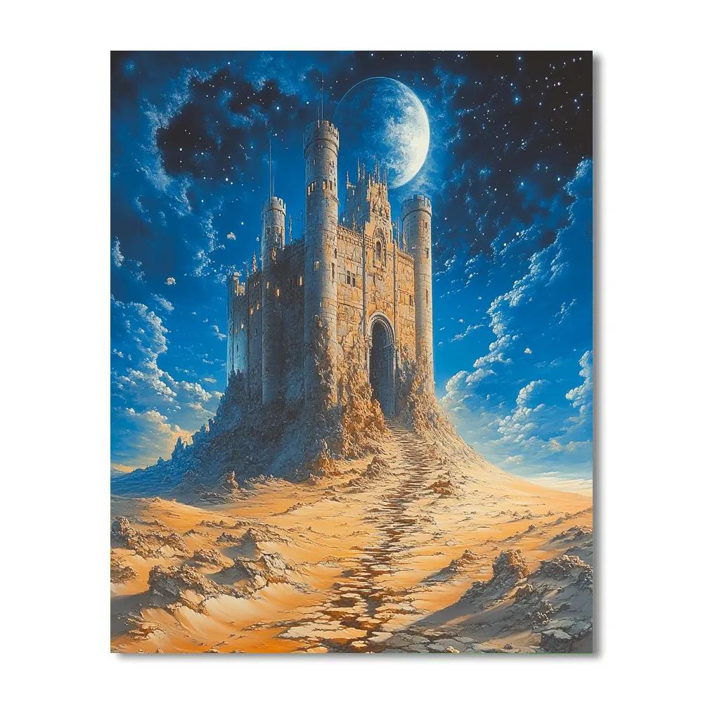 Dali Inspired Nightmare Castle Paint by numbers kits