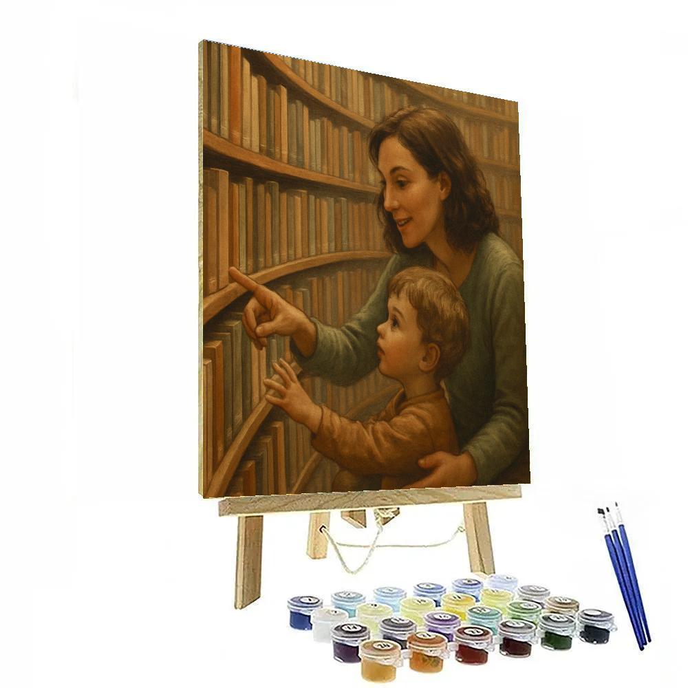 Orbiting Library Visit painting number kit