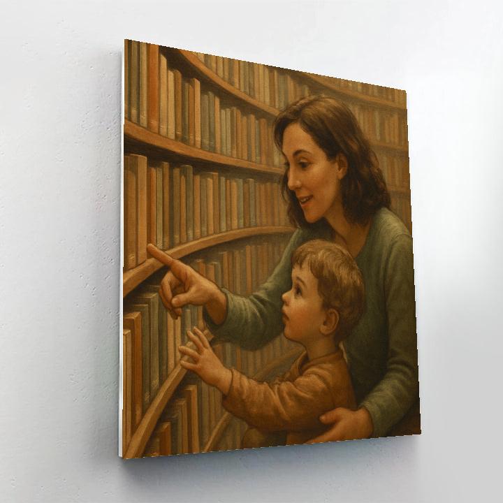 Orbiting Library Visit painting number kit