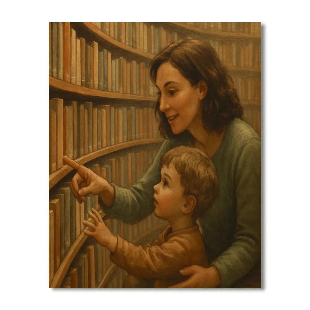 Orbiting Library Visit painting number kit