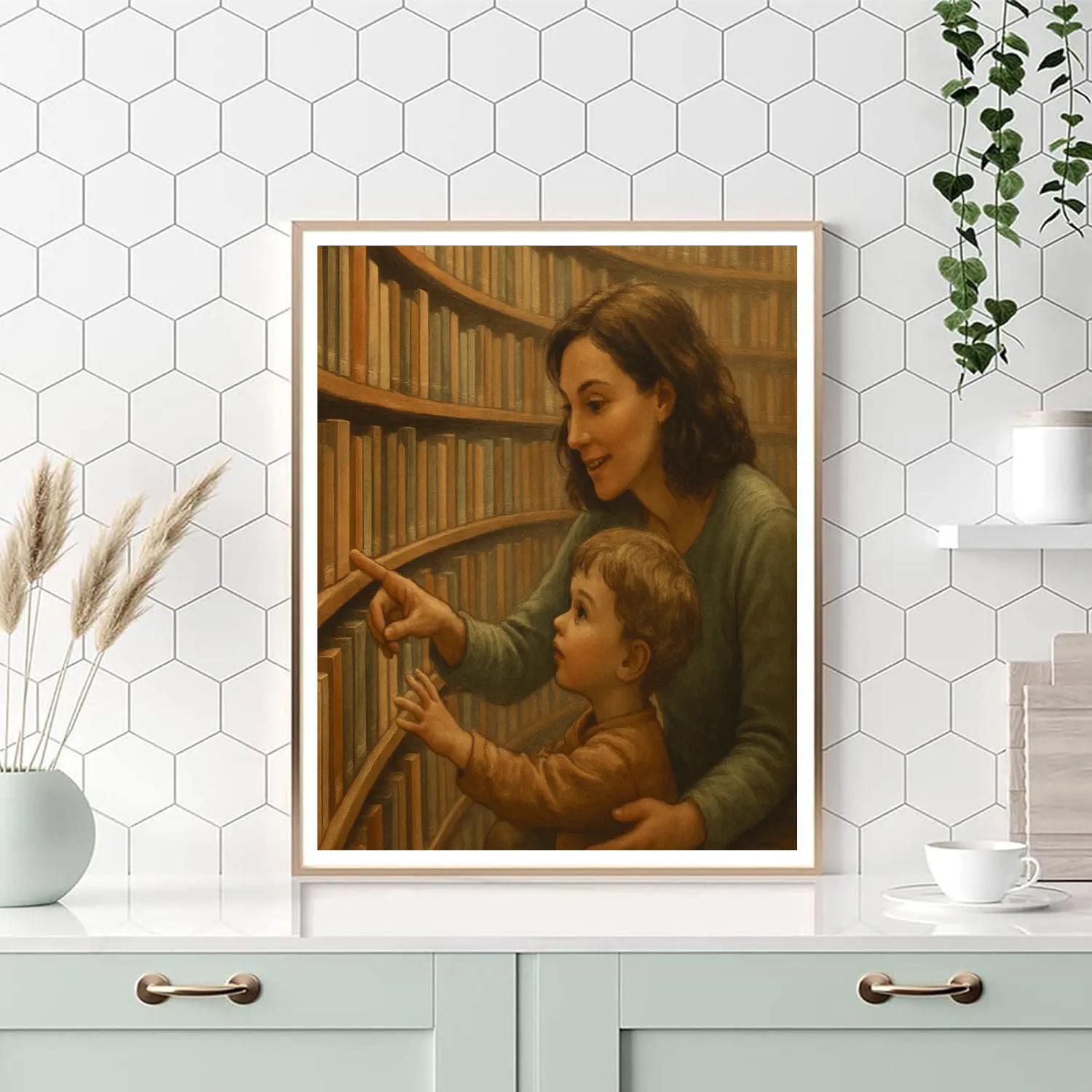 Orbiting Library Visit painting number kit