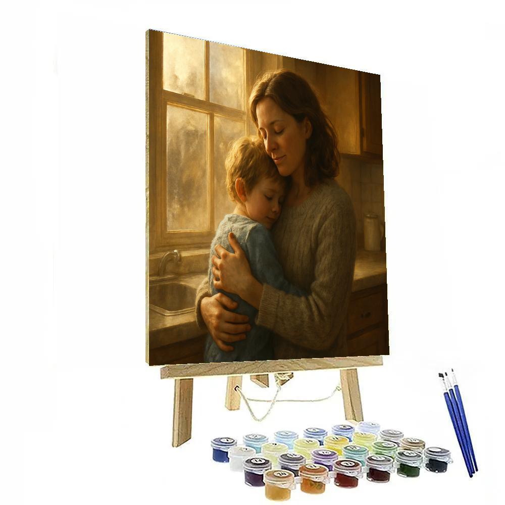 Morning Window Hug Number painting